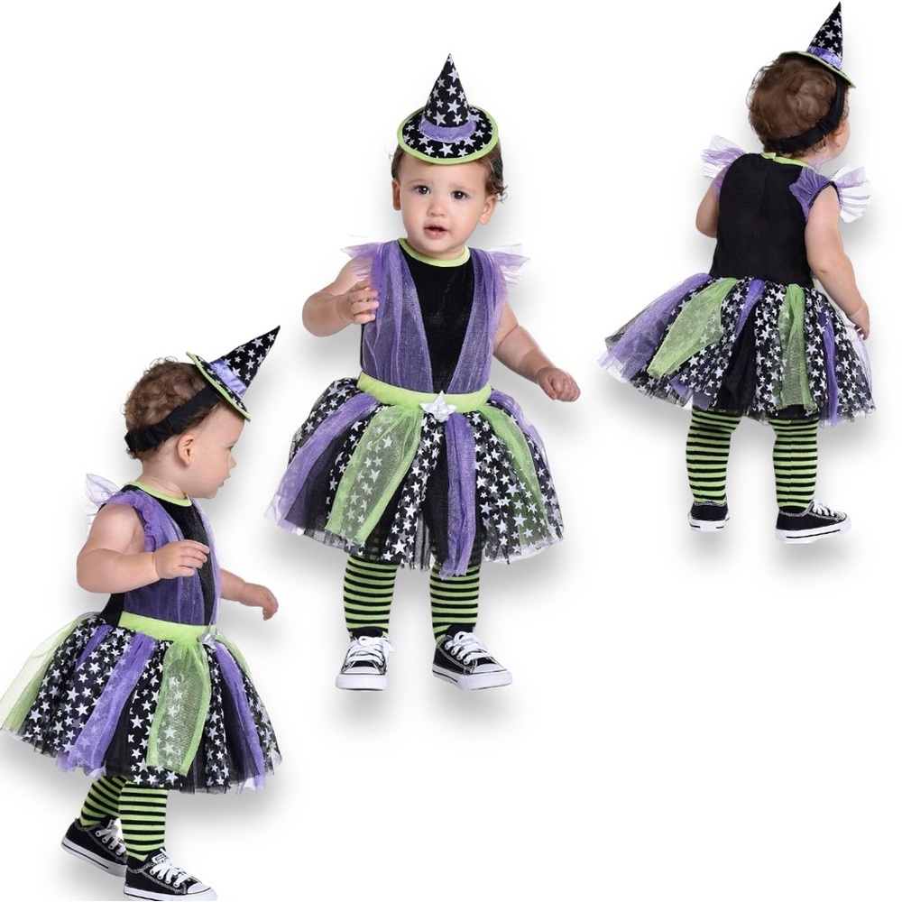 Amscan Classic Witch Costume 3 piece set 12 -24 M